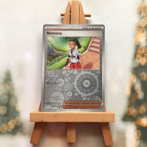 Thẻ hình Pokemon Nemona 180/198 - Lá bài lẻ Scarlet & Violet Base Set Reverse Holo tiếng Anh chính hãng