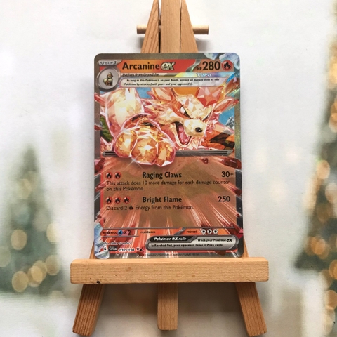 Thẻ hình Pokemon Arcanine ex 032/198 - Lá bài Scarlet & Violet Base Set Ultra Rare tiếng Anh chính hãng