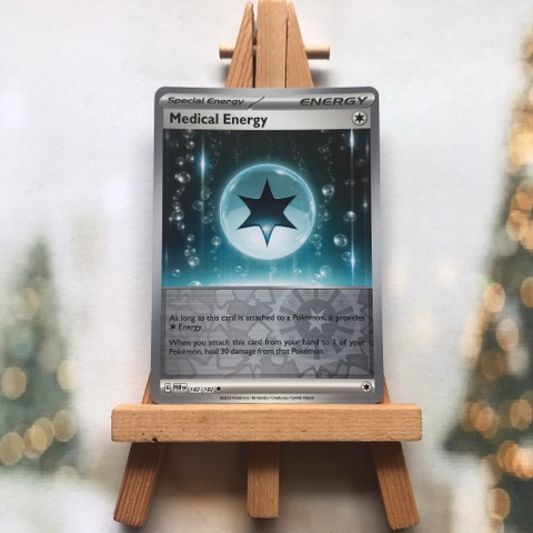 Thẻ hình Pokemon Medical Energy 182/182 - Lá bài Scarlet&Violet Paradox Rift Uncommon Reverse Holo tiếng Anh chính hãng