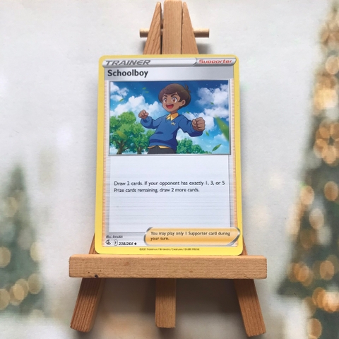 Thẻ hình Pokemon Schoolboy 238/264 - Lá bài lẻ Uncommon tiếng Anh chính hãng