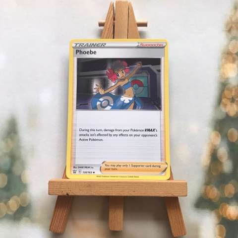 Thẻ hình Pokemon Phoebe 130/163 - Lá bài lẻ Uncommon tiếng Anh chính hãng
