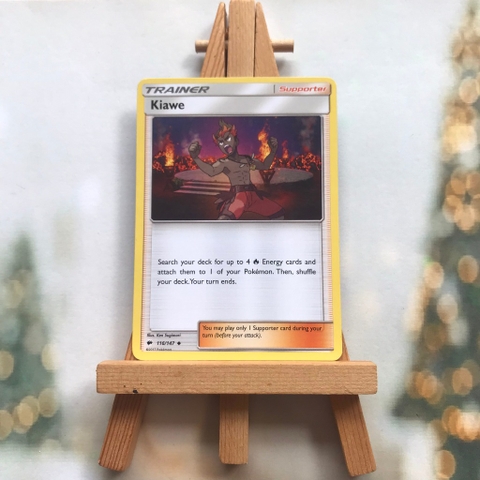 Thẻ hình Pokemon Kiawe 116/147 - Lá bài lẻ Sun & Moon: Burning Shadows Uncommon tiếng Anh chính hãng