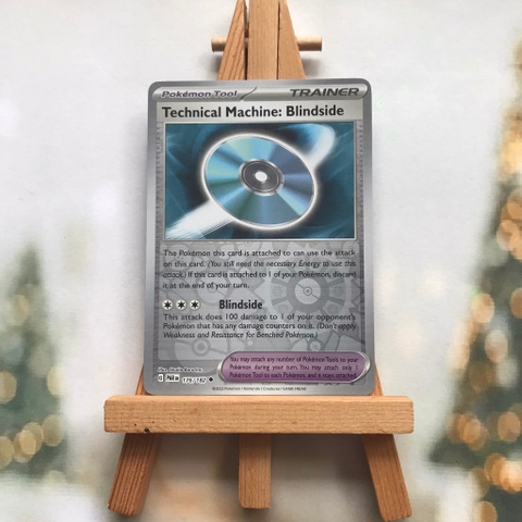 Thẻ hình Pokemon Technical Machine: Blindside 176/182 - Lá bài lẻ Paradox Rift Uncommon Reverse Holo tiếng Anh chính hãng