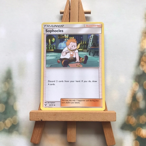 Thẻ hình Pokemon Sophocles 65/73 - Lá bài lẻ Shining Legends Uncommon tiếng Anh chính hãng