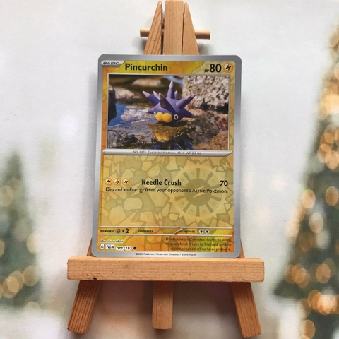 Thẻ hình Pokemon Pincurchin 072/193 - Lá bài lẻ Scarlet & Violet: Paldea Evolved Reverse Holo tiếng Anh chính hãng