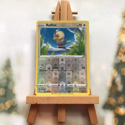 Thẻ hình Pokemon Rufflet 131/189 - Lá bài lẻ Sword & Shield: Astral Radiance Reverse Holo tiếng Anh chính hãng