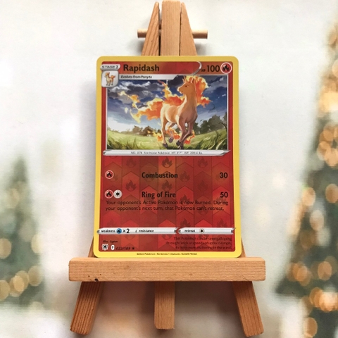 Thẻ hình Pokemon Rapidash 022/189 - Lá bài lẻ Sword & Shield: Astral Radiance Rare Reverse Holo tiếng Anh chính hãng