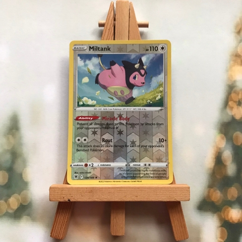 Thẻ hình Pokemon Miltank 126/189 - Lá bài lẻ Sword & Shield: Astral Radiance Reverse Holo tiếng Anh chính hãng