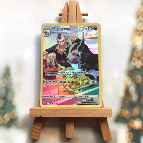 Thẻ hình Pokemon Mightyena TG09/TG30 - Lá bài lẻ Sword & Shield: Astral Radiance Holo Rare tiếng Anh chính hãng