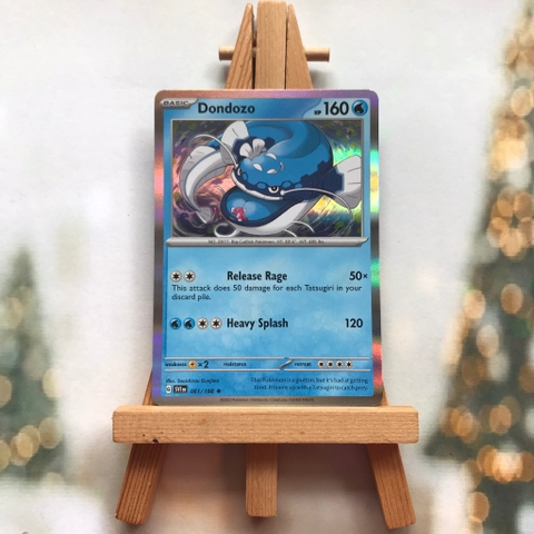 Thẻ hình Pokemon Dondozo 061/198 -Lá Bài Scarlet & Violet Base Set Reverse Holo Rare Deck Exclusive tiếng Anh chính hãng