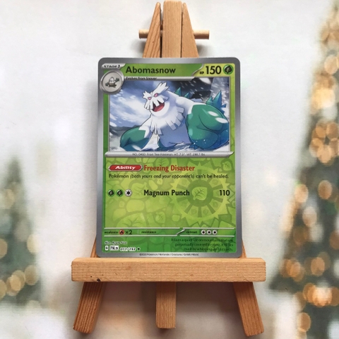Thẻ hình Pokemon Abomasnow 011/193 - Lá bài Scarlet & Violet: Paldea Evolved Holo Rare Reverse Holo tiếng Anh chính hãng