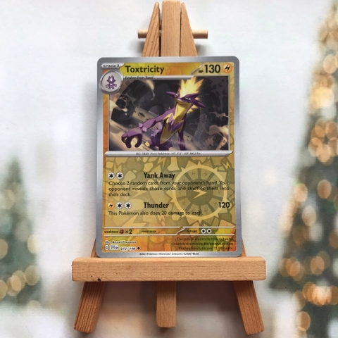 Thẻ hình Pokemon Toxtricity 072/198 - Lá bài lẻ Scarlet & Violet Base Set Uncommon Reverse Holo tiếng Anh chính hãng