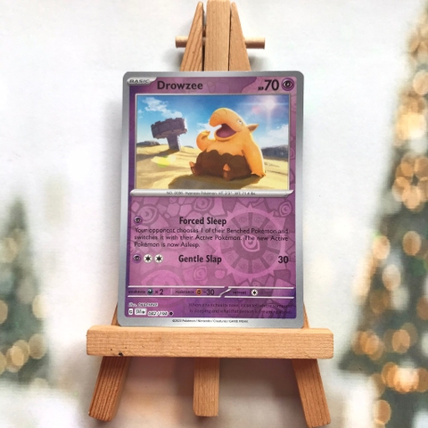 Thẻ hình Pokemon Drowzee 082/198 - Lá bài lẻ Scarlet & Violet Base Set Common Reverse Holo tiếng Anh chính hãng
