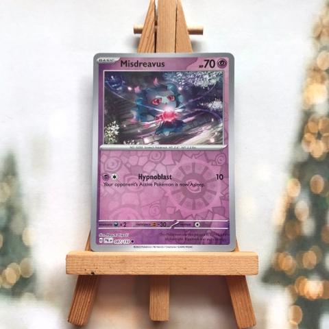 Thẻ hình Pokemon Misdreavus 087/193 - Lá bài lẻ Scarlet & Violet: Paldea Evolved Common Reverse Holo tiếng Anh chính hãn
