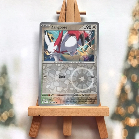 Thẻ hình Pokemon Zangoose 146/198 - Lá bài lẻ Scarlet & Violet Base Set Common Reverse Holo tiếng Anh chính hãng