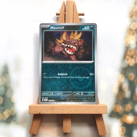 Thẻ hình Pokemon Maschiff 141/193 - Lá bài lẻ Scarlet & Violet: Paldea Evolved Common Reverse Holo tiếng Anh chính hãng