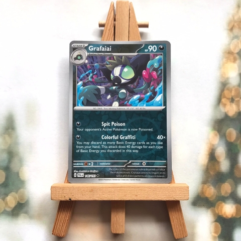 Thẻ hình Pokemon Grafaiai 146/193 - Lá bài lẻ Paldea Evolved Common Reverse Holo tiếng Anh chính hãng