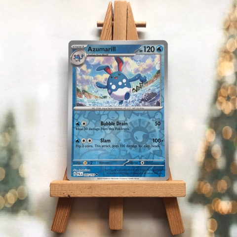 Thẻ hình Pokemon Azumarill 045/193 - Lá bài lẻ Scarlet & Violet: Paldea Evolved Reverse Holo tiếng Anh chính hãng