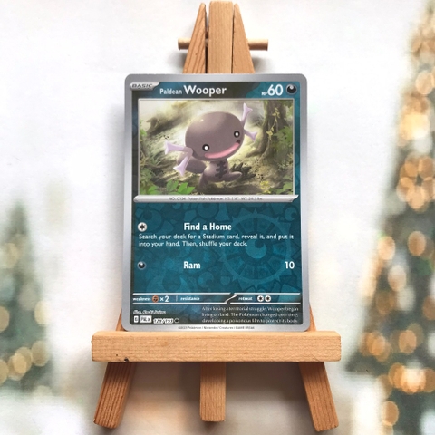 Thẻ hình Pokemon Paldean Wooper 128/193 - Lá bài lẻ Scarlet & Violet: Paldea Evolved Reverse Holo tiếng Anh chính hãng