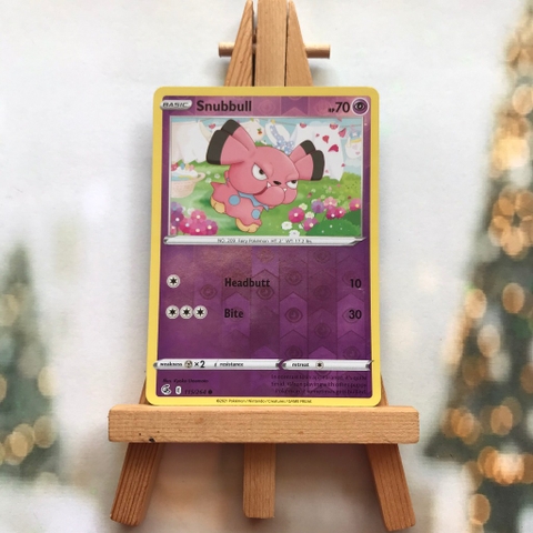 Thẻ hình Pokemon Snubbull 115/264 - Lá bài lẻ Sword & Shield: Fusion Strike Common Reverse Holo tiếng Anh chính hãng