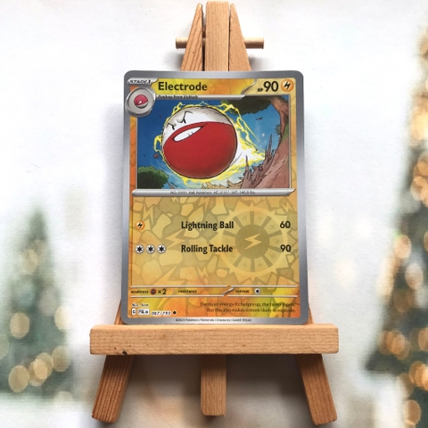 Thẻ hình Pokemon Electrode 067/193 - Lá bài Scarlet & Violet: Paldea Evolved Uncommon Reverse Holo tiếng Anh chính hãng