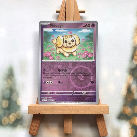 Thẻ hình Pokemon Fidough 098/198 - Lá bài lẻ Scarlet & Violet Base Set Common Reverse Holo tiếng Anh chính hãng