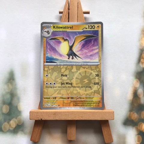 Thẻ hình Pokemon Kilowattrel 082/193 -Lá bài Scarlet & Violet: Paldea Evolved Uncommon Reverse Holo tiếng Anh chính hãng