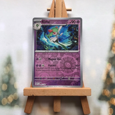 Thẻ hình Pokemon Kirlia 085/198 - Lá bài lẻ Scarlet & Violet Base Set Common Reverse Holo tiếng Anh chính hãng