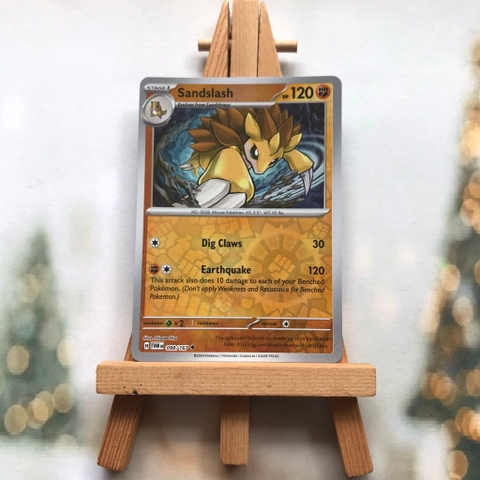 Thẻ hình Pokemon Sandslash 098/167 - Lá bài Scarlet&Violet: Twilight Masquerade Reverse Holo tiếng Anh chính hãng