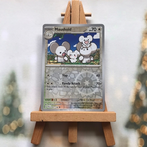 Thẻ hình Pokemon Maushold 161/198 - Lá bài lẻ Scarlet & Violet Base Set Uncommon Reverse Holo tiếng Anh chính hãng