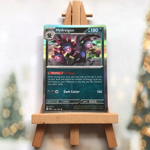 Thẻ hình Pokemon Hydreigon 140/193 - Lá bài lẻ Scarlet & Violet: Paldea Evolved Holo Rare tiếng Anh chính hãng