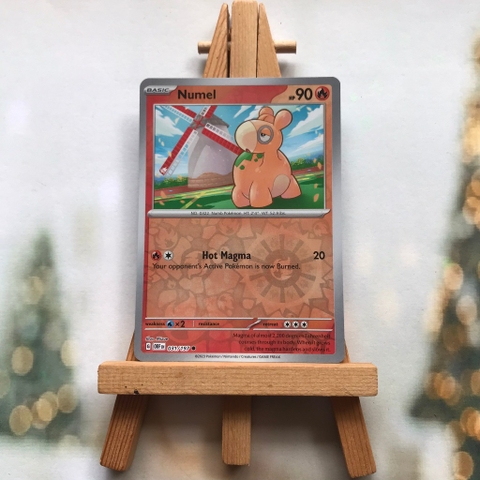 Thẻ hình Pokemon Numel 031/197 - Lá bài lẻ Obsidian Flames Common Reverse Holo tiếng Anh chính hãng