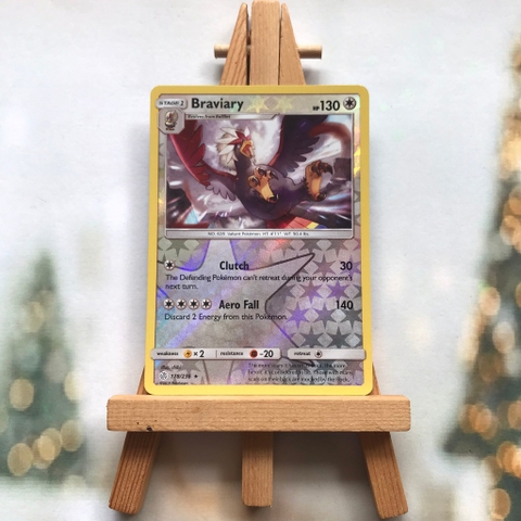 Thẻ hình Pokemon Braviary 178/236 - Lá bài lẻ Sun & Moon: Cosmic Eclipse Rare Reverse Holo tiếng Anh chính hãng