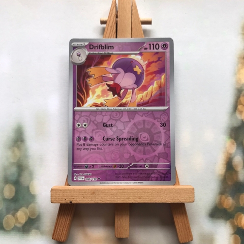 Thẻ hình Pokemon Drifblim 090/198 - Lá bài lẻ Scarlet & Violet Base Set Uncommon Reverse Holo tiếng Anh chính hãng