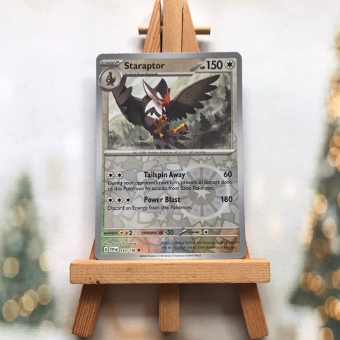 Thẻ hình Pokemon Staraptor 150/198 - Lá bài lẻ Scarlet & Violet Base Set Reverse Holo tiếng Anh chính hãng