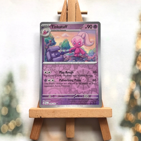 Thẻ hình Pokemon Tinkatuff 104/193 - Lá bài Scarlet & Violet: Paldea Evolved Uncommon Reverse Holo tiếng Anh chính hãng