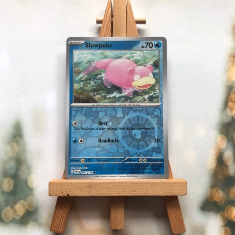 Thẻ hình Pokemon Slowpoke 042/198 - Lá bài lẻ Scarlet & Violet Base Set Common Reverse Holo tiếng Anh chính hãng