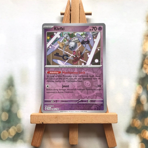 Thẻ hình Pokemon Klefki 096/198 - Lá bài lẻ Scarlet & Violet Base Set Holo Rare Reverse Holo tiếng Anh chính hãng