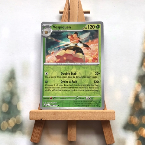 Thẻ hình Pokemon Vespiquen 009/193 - Lá bài Scarlet & Violet: Paldea Evolved Uncommon Reverse Holo tiếng Anh chính hãng