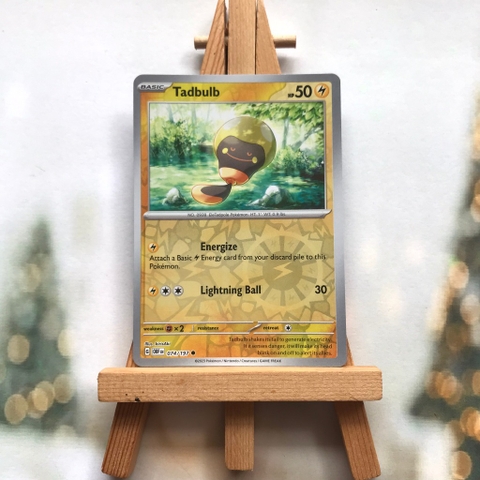Thẻ hình Pokemon Tadbulb 074/197 - Lá bài lẻ Scarlet & Violet: Obsidian Flames Common Reverse Holo tiếng Anh chính hãng
