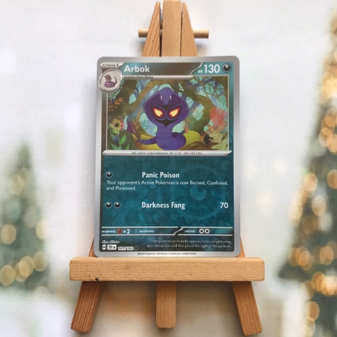 Thẻ hình Pokemon Arbok 101/162 - Lá bài lẻ Scarlet & Violet: Temporal Forces Common Reverse Holo tiếng Anh chính hãng