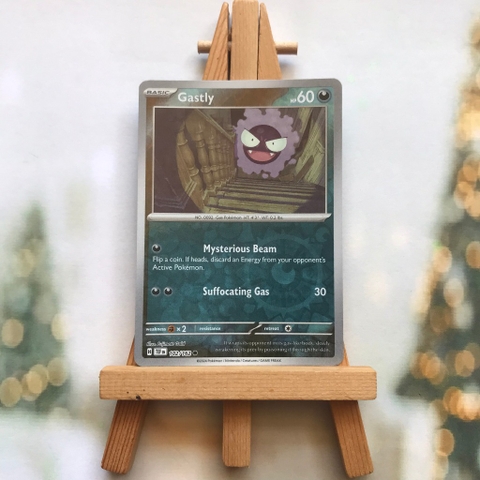 Thẻ hình Pokemon Gastly 102/162 - Lá bài lẻ Scarlet & Violet: Temporal Forces Common Reverse Holo tiếng Anh chính hãng