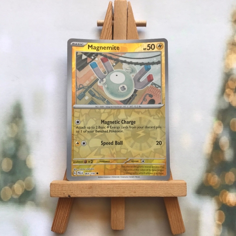 Thẻ hình Pokemon Magnemite 065/193 - Lá bài lẻ Scarlet & Violet: Paldea Evolved Common Reverse Holo tiếng Anh chính hãng