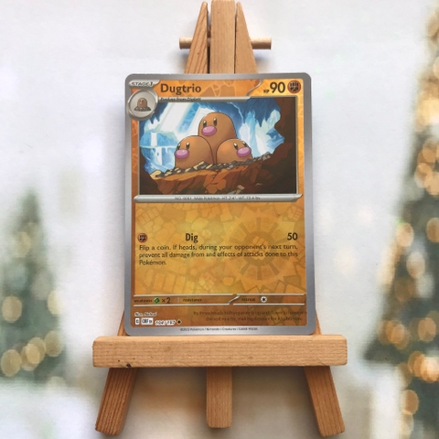 Thẻ hình Pokemon Dugtrio 104/197 - Lá bài lẻ Scarlet & Violet Obsidian Flames Uncommon Reverse Holo tiếng Anh chính hãng