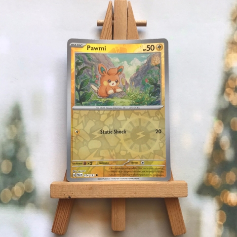 Thẻ hình Pokemon Pawmi 074/193 - Lá bài lẻ Scarlet & Violet: Paldea Evolved Common Reverse Holo tiếng Anh chính hãng