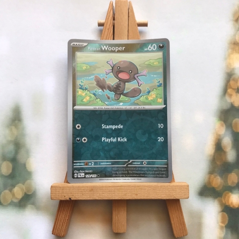 Thẻ hình Pokemon Paldean Wooper 129/193 - Lá bài Scarlet&Violet Paldea Evolved Common Reverse Holo tiếng Anh chính hãng