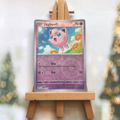 Thẻ hình Pokemon Jigglypuff 083/193 - Lá bài lẻ Scarlet & Violet Paldea Evolved Common Reverse Holo tiếng Anh chính hãng