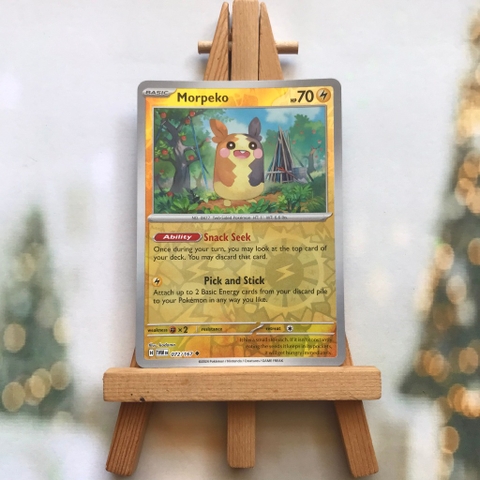 Thẻ hình Pokemon Morpeko 072/167 - Lá bài Scarlet&Violet: Twilight Masquerade Uncommon Reverse Holo tiếng Anh chính hãng