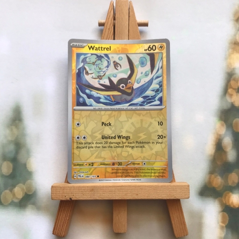 Thẻ hình Pokemon Wattrel 080/193 - Lá bài lẻ Scarlet & Violet: Paldea Evolved Common Reverse Holo tiếng Anh chính hãng