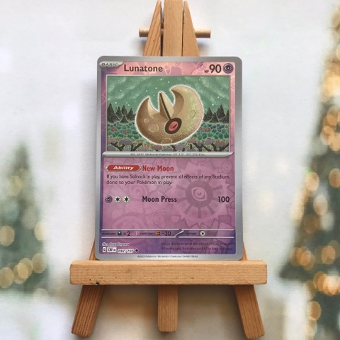 Thẻ hình Pokemon Lunatone 092/197 - Lá bài Obsidian Flames Uncommon Reverse Holo tiếng Anh chính hãng